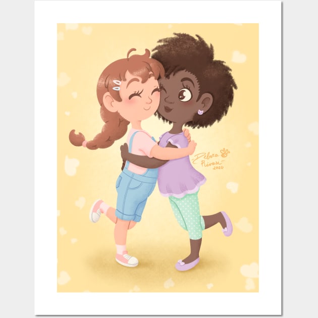 Tight hug Wall Art by SilveryDreams